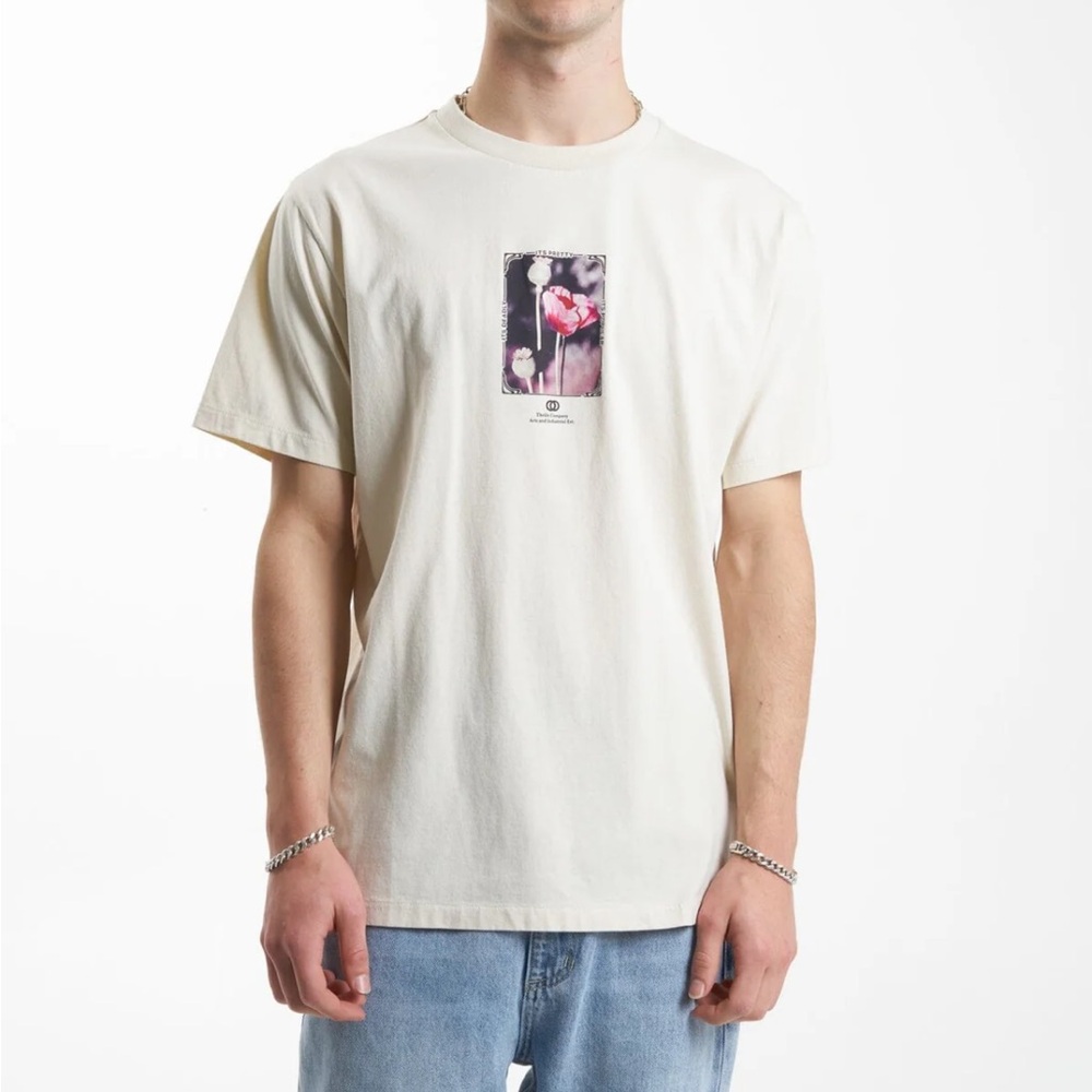 Men's Thrills CORTEX MERCH‎ FIT TEE Heritage White Small
